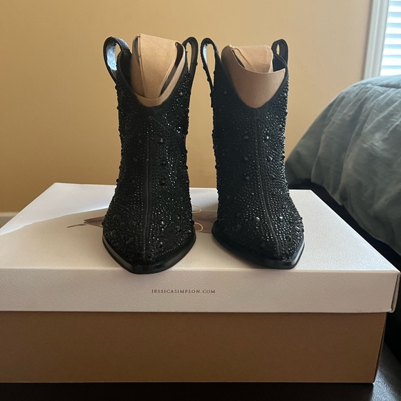 Jessica Simpson Rhinestone booties - Picture 1 of 9